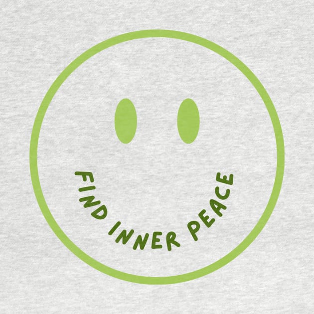 Find Inner Peace Smiley Design by Fredi Wear